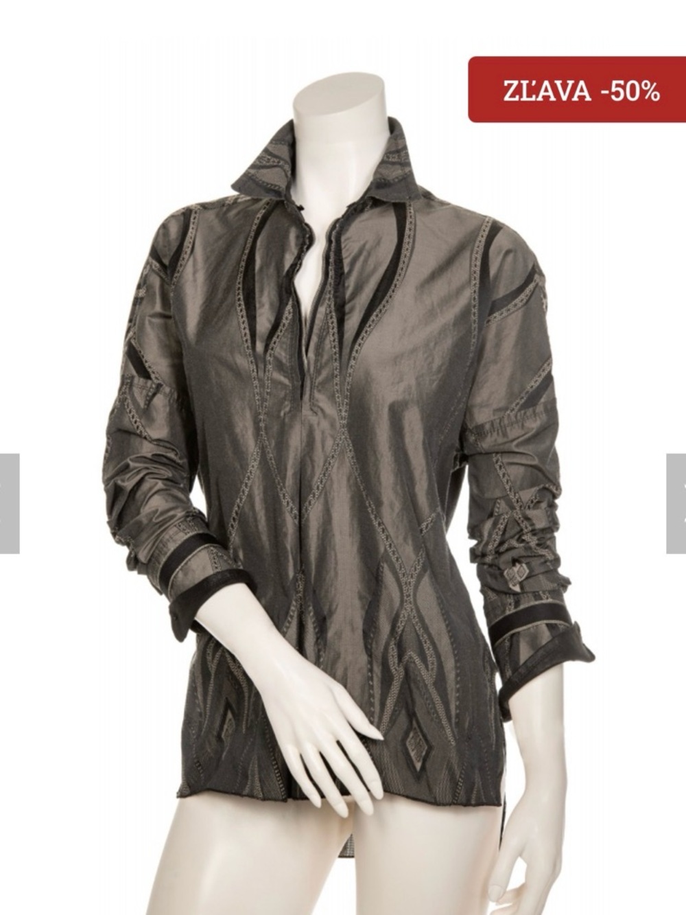 Beate Heymann Street Couture European Designer Blouse Top 747-13 'Cedar', Tunic